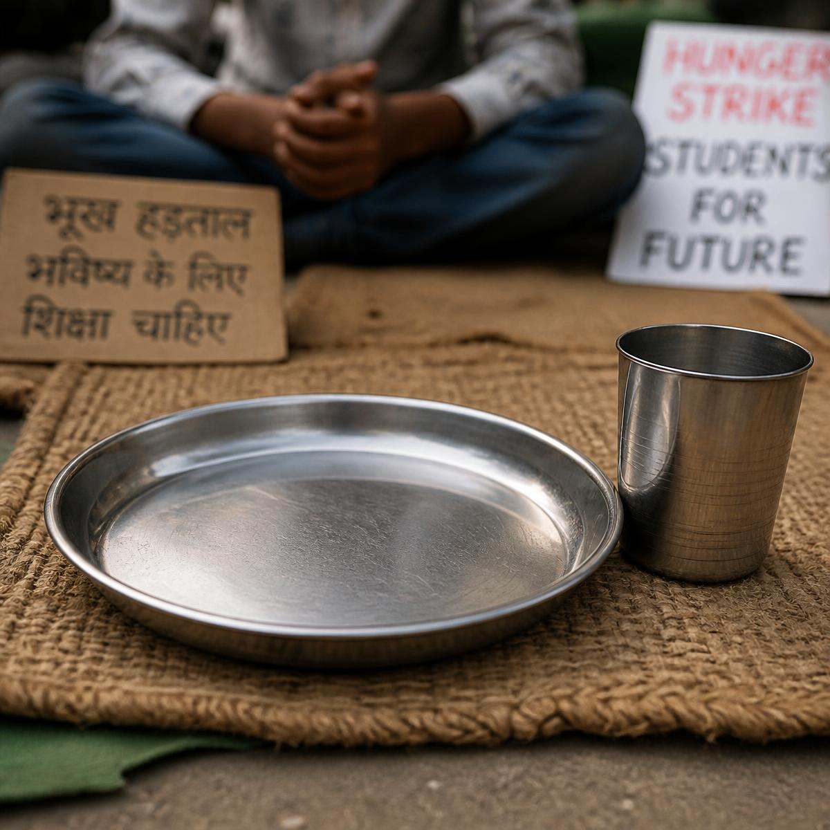 Khali thali - hunger strike